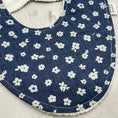 Load image into Gallery viewer, Denim Blooms Signature Bib