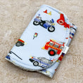 Load image into Gallery viewer, Soft Emergency Vehicles Burp Cloths