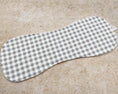 Load image into Gallery viewer, Soft Dusk Grey Gingham Burp Cloths