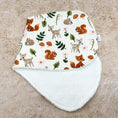 Load image into Gallery viewer, Soft Woodland Friends Burp Cloths