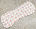 Load image into Gallery viewer, Soft Blush Daisies & Gingham Burp Cloths