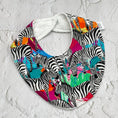 Load image into Gallery viewer, Wild Zebras Signature Bib