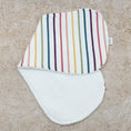 Load image into Gallery viewer, Soft Rainbow Stripes Burp Cloths