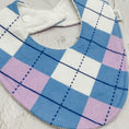 Load image into Gallery viewer, Soft Argyle Signature Bib