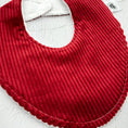 Load image into Gallery viewer, Royal Red Corduroy Signature Bib