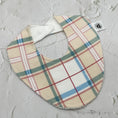 Load image into Gallery viewer, Pink & Beige Flannel Signature Bib
