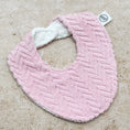 Load image into Gallery viewer, Pink Chevron Beach Towel Bib
