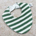 Load image into Gallery viewer, Green Stripes Beach Towel Bib