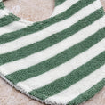 Load image into Gallery viewer, Green Stripes Beach Towel Bib