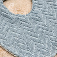 Load image into Gallery viewer, Sky Blue Chevron Beach Towel Bib