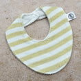 Load image into Gallery viewer, Butter Yellow Stripes Beach Towel Bib