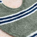Load image into Gallery viewer, Emerald Stripes Beach Towel Bib