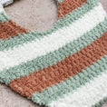 Load image into Gallery viewer, Terracotta Stripes Beach Towel Bib