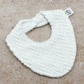 Load image into Gallery viewer, White Chevron Beach Towel Bib