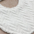 Load image into Gallery viewer, White Chevron Beach Towel Bib