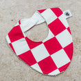 Load image into Gallery viewer, Creaming Soda Pink Checkerboard Bib