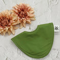 Load image into Gallery viewer, Moss Green Dribble Bib