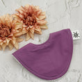 Load image into Gallery viewer, Iris Purple Dribble Bib