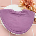 Load image into Gallery viewer, Iris Purple Dribble Bib