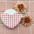 Load image into Gallery viewer, Soft Pink Gingham Signature Bib