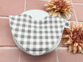 Load image into Gallery viewer, Dusk Grey Gingham Signature Bib