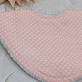 Load image into Gallery viewer, Petite Polka Dots Dribble Bib