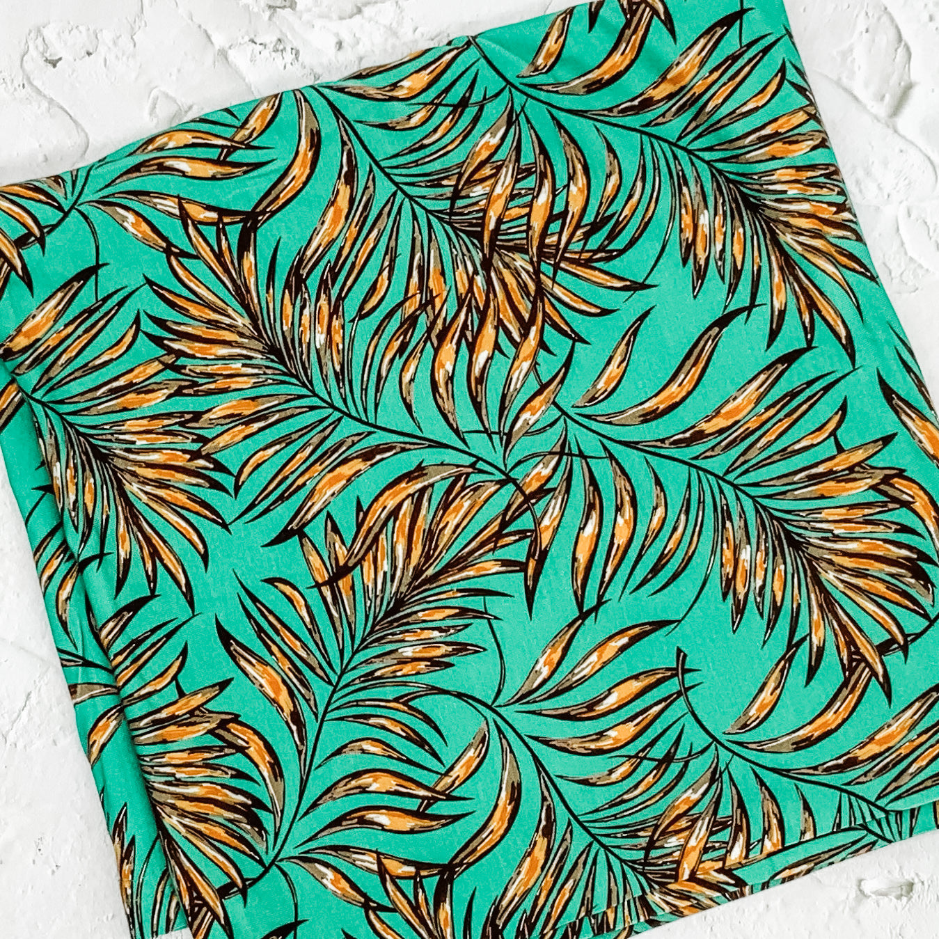 Luxury Stretch Bamboo Swaddle - Golden Palm