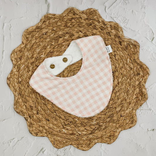 Blush Gingham Signature Bib