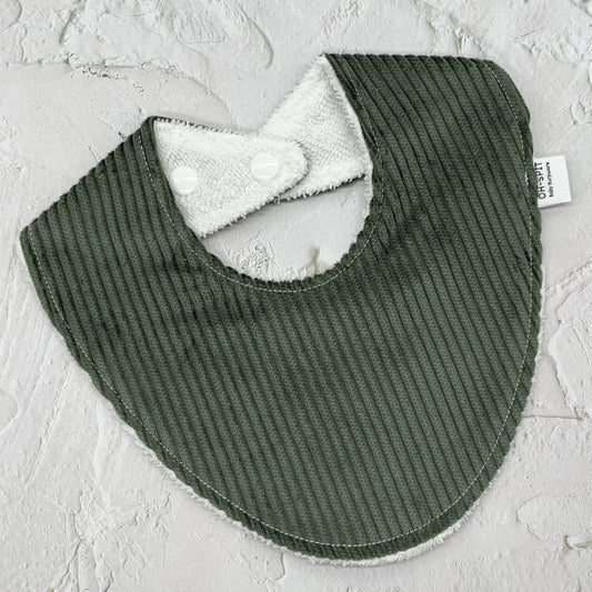 Forest Corduroy Signature Bib