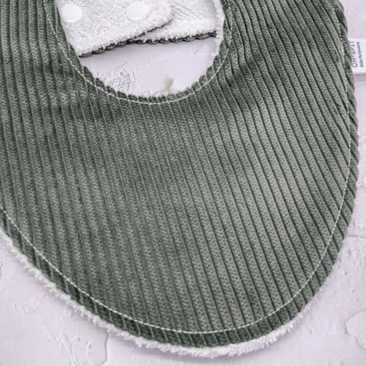 Forest Corduroy Signature Bib