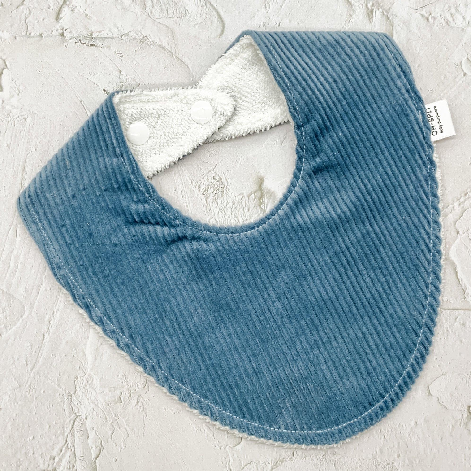 Ocean Corduroy Signature Bib