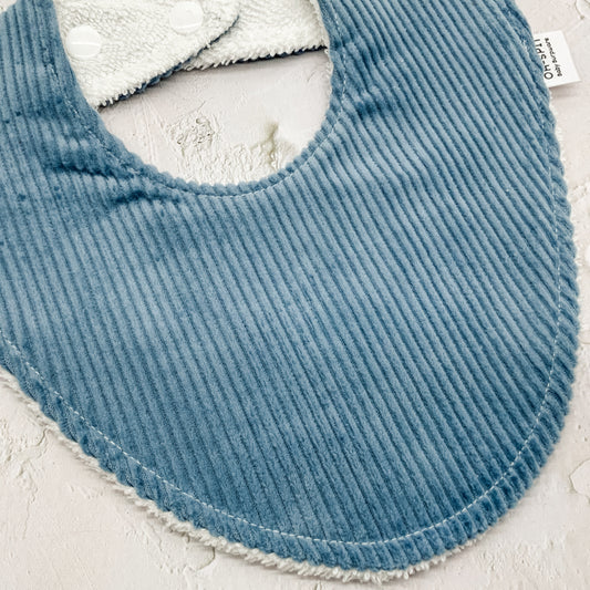 Ocean Corduroy Signature Bib