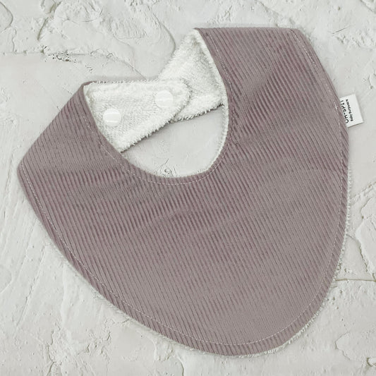 Lilac Corduroy Signature Bib