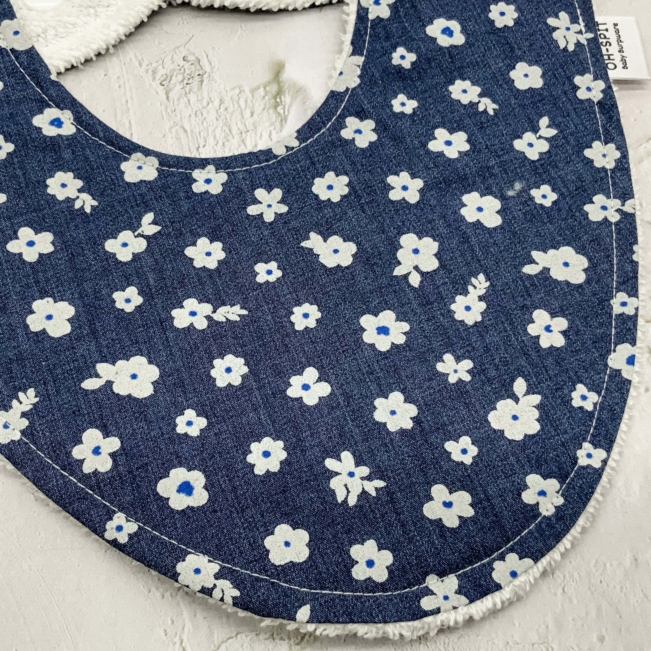 Denim Blooms Signature Bib