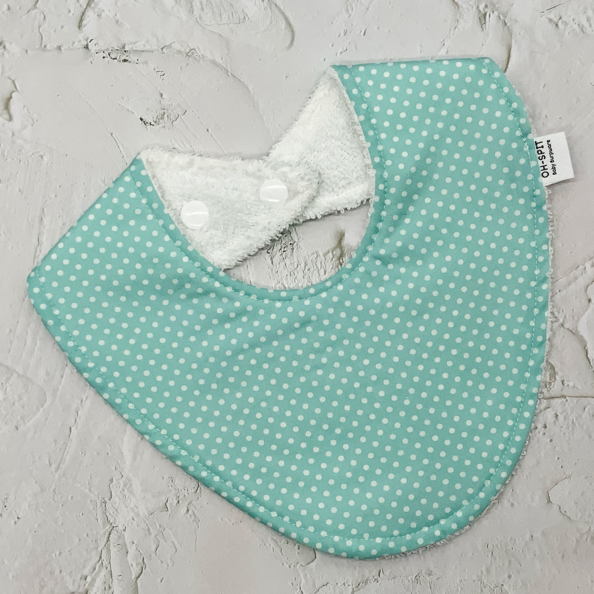 Aqua Spots Signature Bib