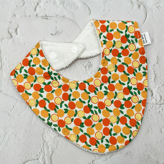 Squeeze The Day Orange Signature Bib