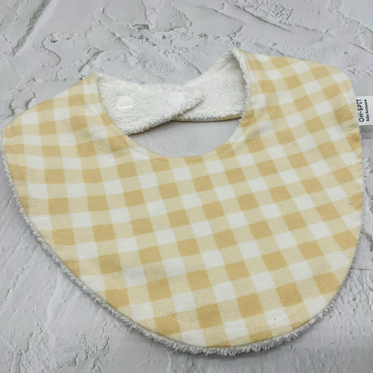 Pastel Yellow Gingham Signature Bib