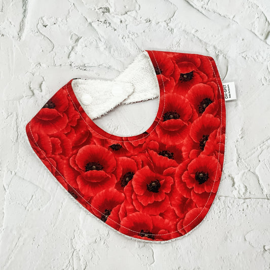 ANZAC Day Poppy Signature Bib