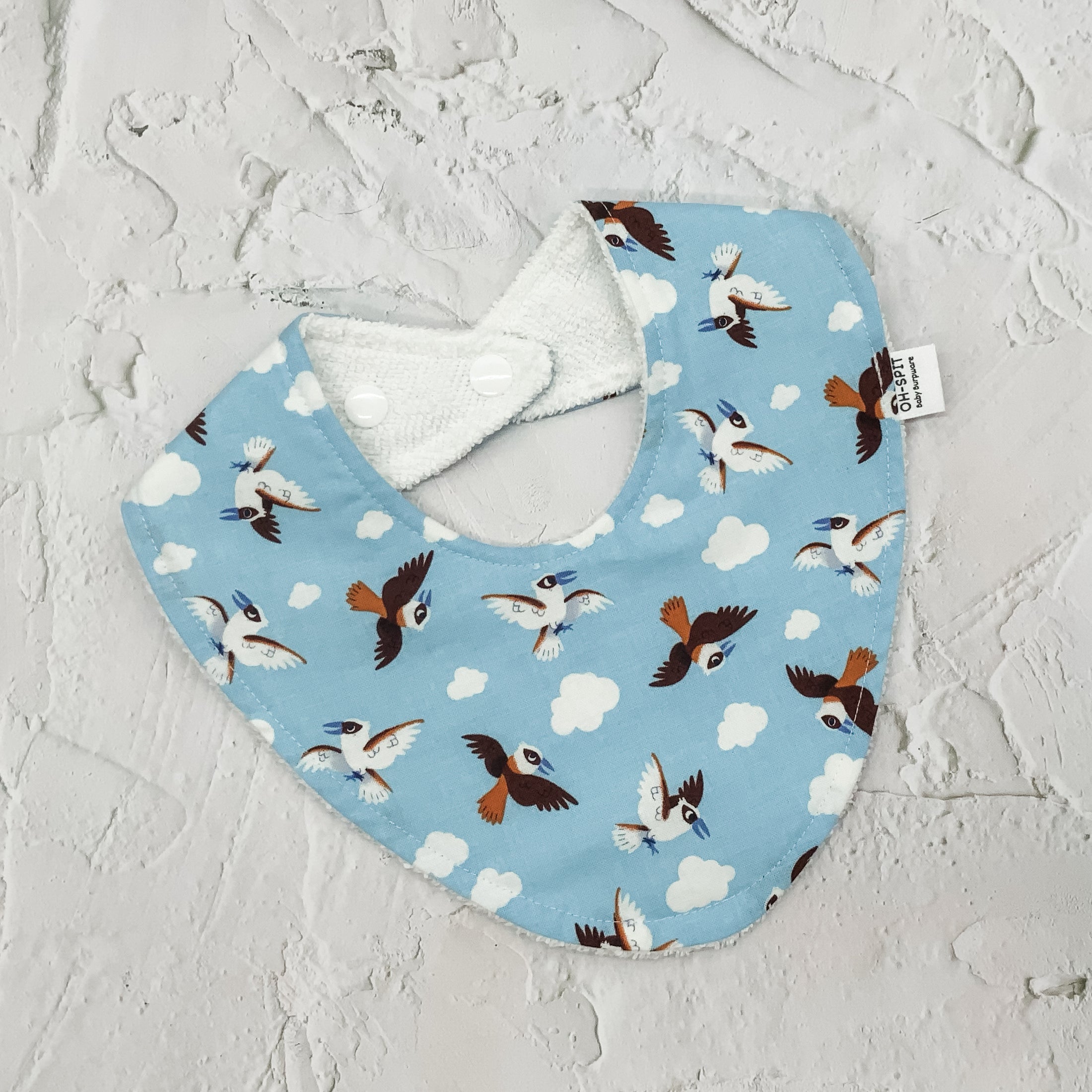 Kookaburra Clouds Signature Bib