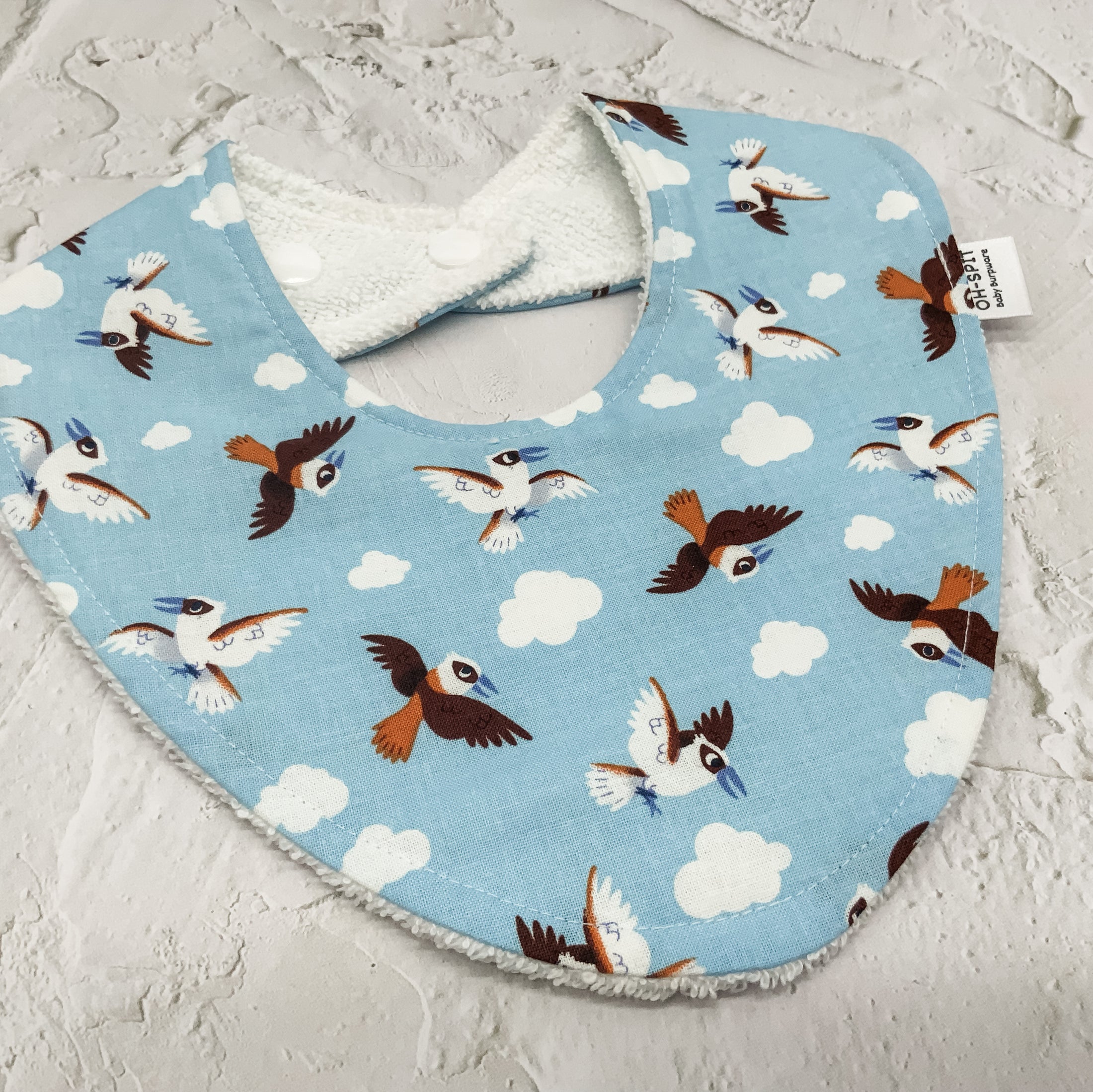 Kookaburra Clouds Signature Bib