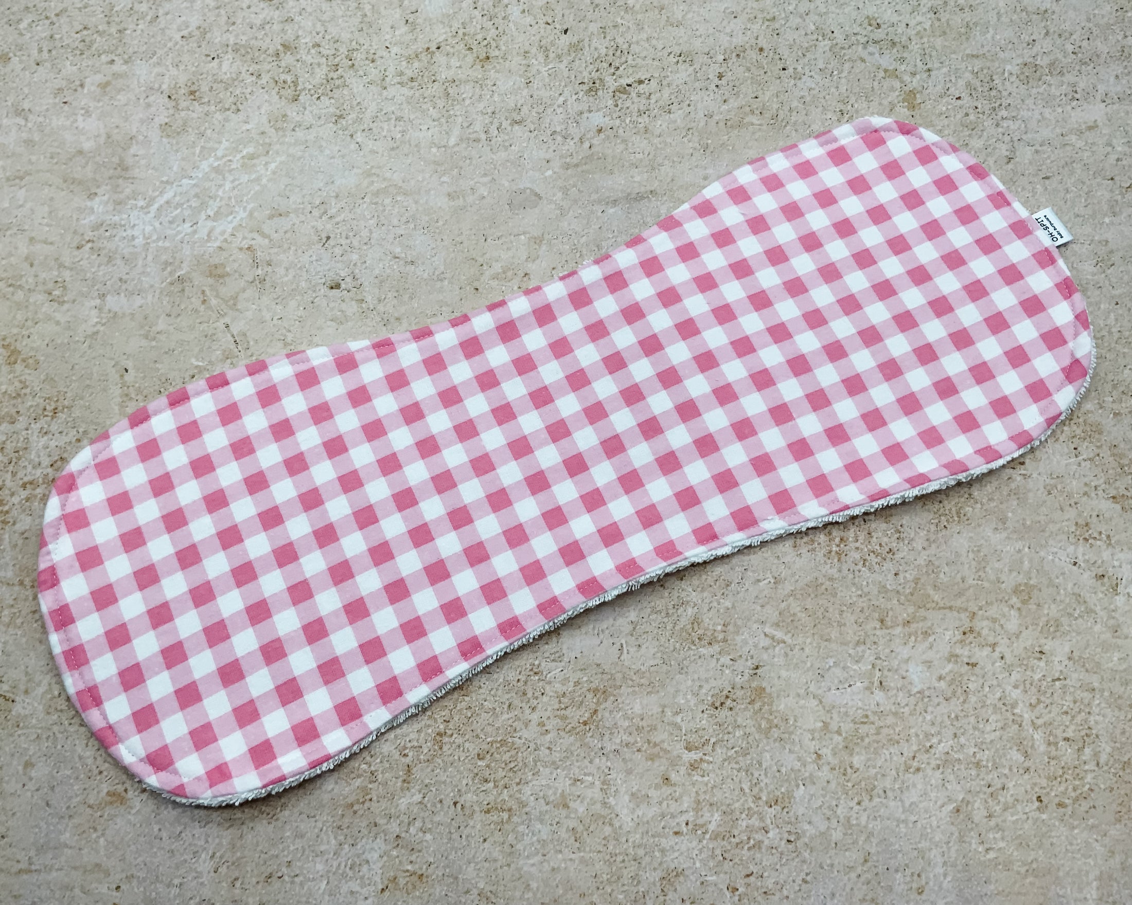 Pastel Pink Gingham Burp Cloths