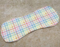 Load image into Gallery viewer, Pastel Rainbow Gingham Burp Cloths

