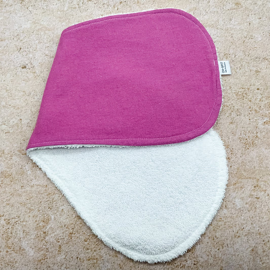 Fuchsia Pink Burp Cloths