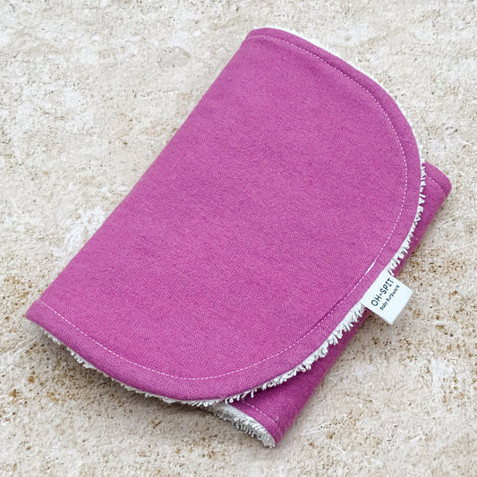 Fuchsia Pink Burp Cloths
