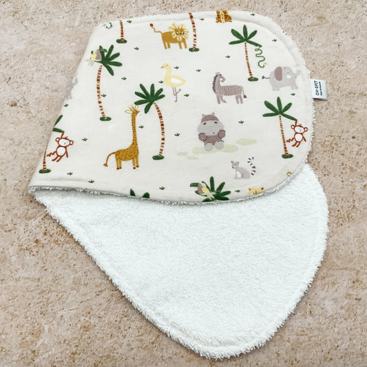 Safari Animals Burp Cloths