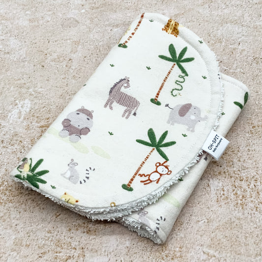 Safari Animals Burp Cloths