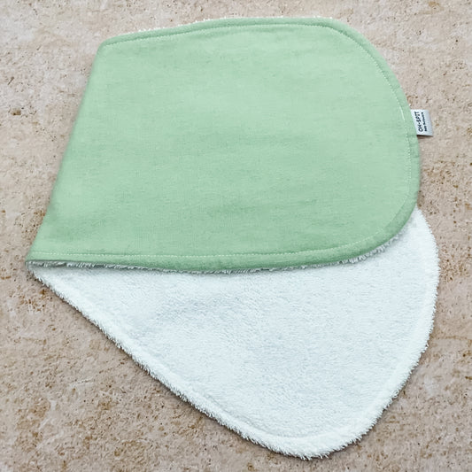 Avocado Green Soft Pastel Burp Cloths