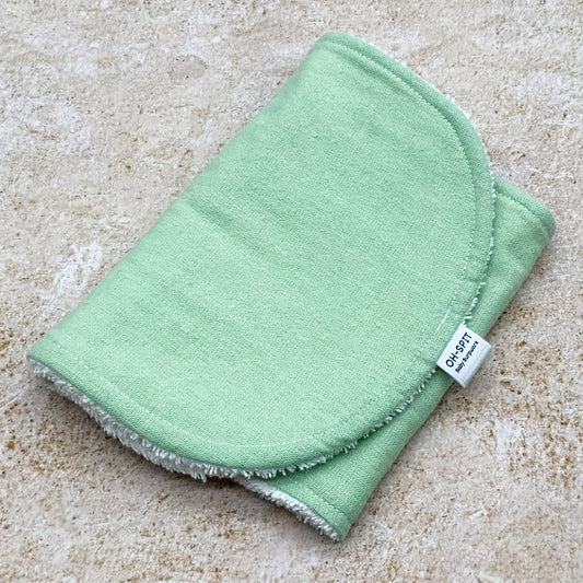 Avocado Green Soft Pastel Burp Cloths