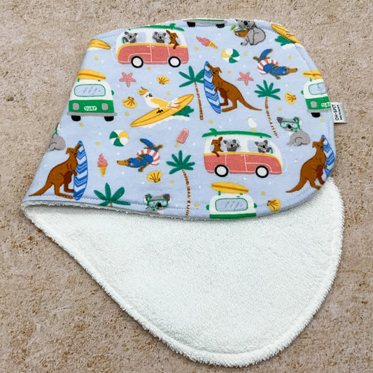 Aussie Holiday Animals Burp Cloths