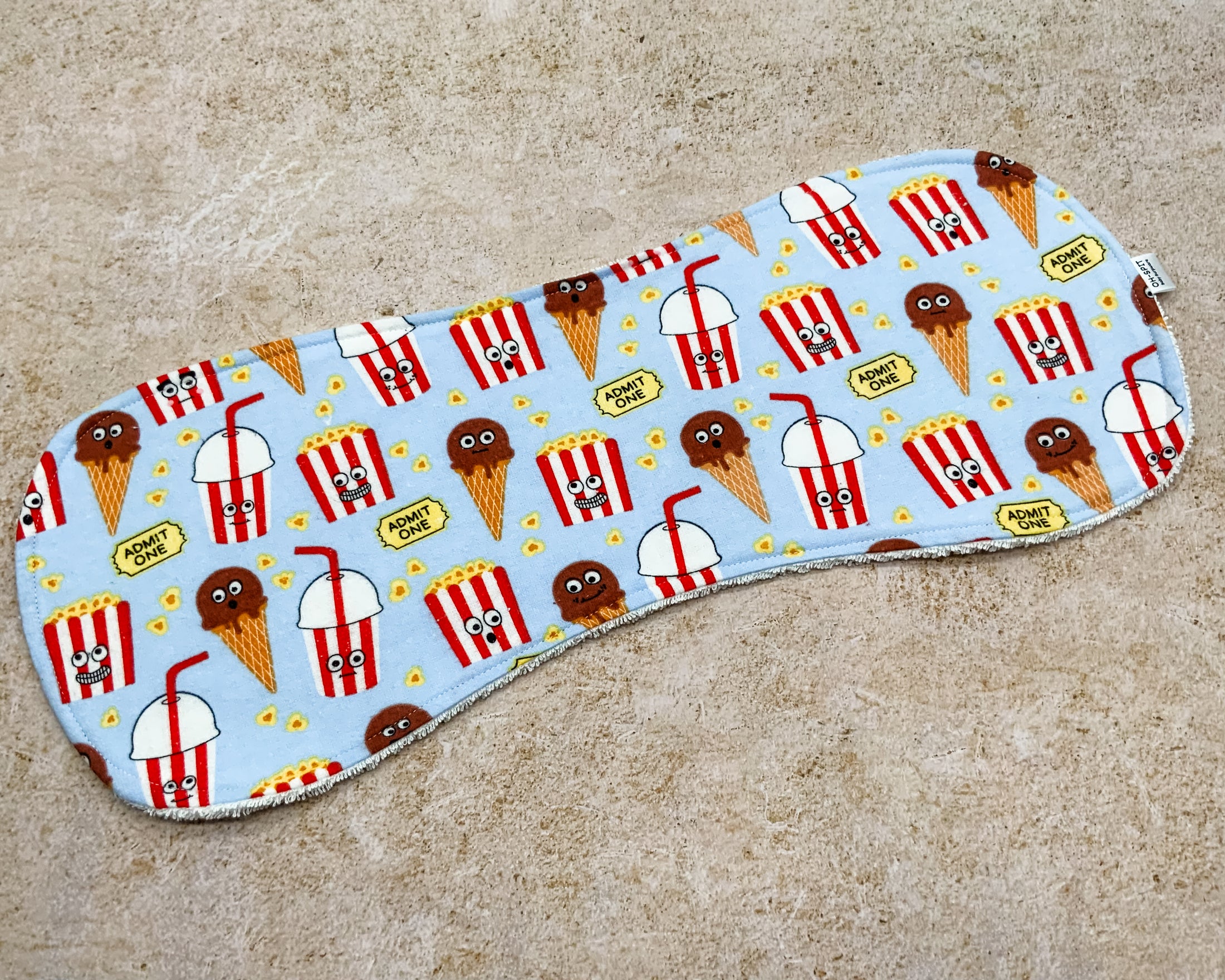 Movie Treats Burp Cloths